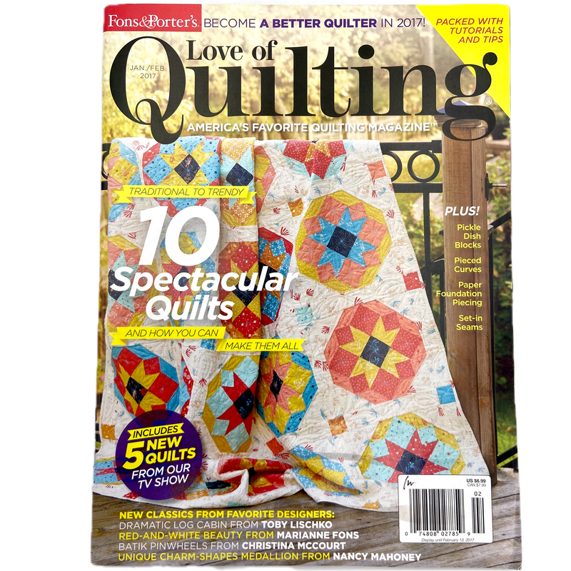 Fons & Porter's Love of Quilting | Magazine Back Issues 2010-2019 | Choose Your Favorite
