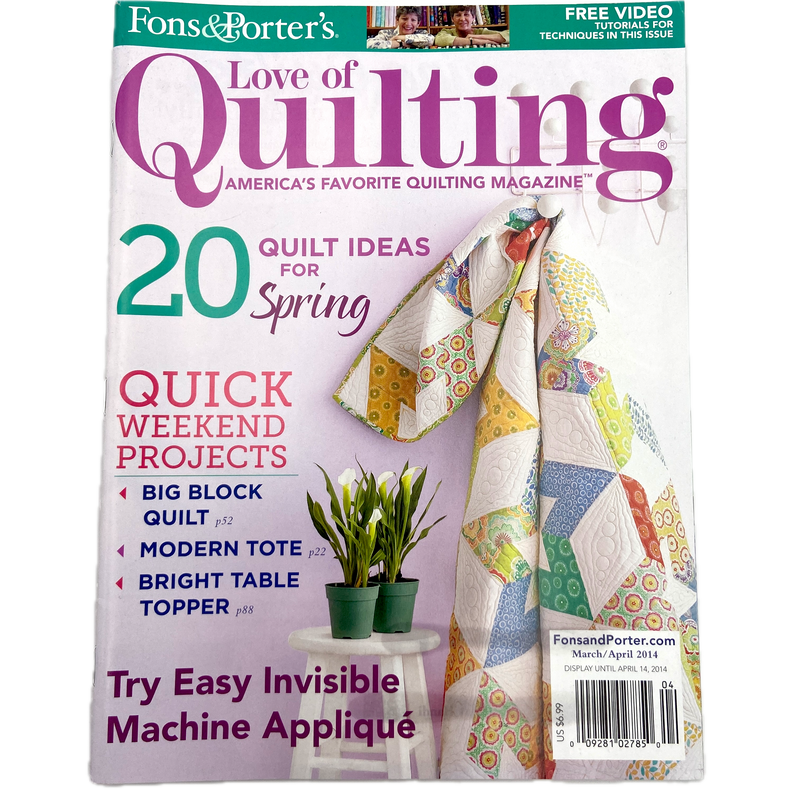 Fons & Porter's Love of Quilting | Magazine Back Issues 2010-2019 | Choose Your Favorite