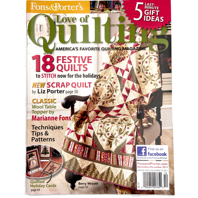 Fons & Porter's Love of Quilting | Magazine Back Issues 2010-2019 | Choose Your Favorite