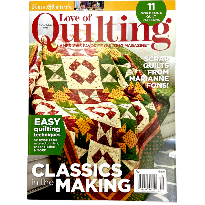 Fons & Porter's Love of Quilting | Magazine Back Issues 2010-2019 | Choose Your Favorite