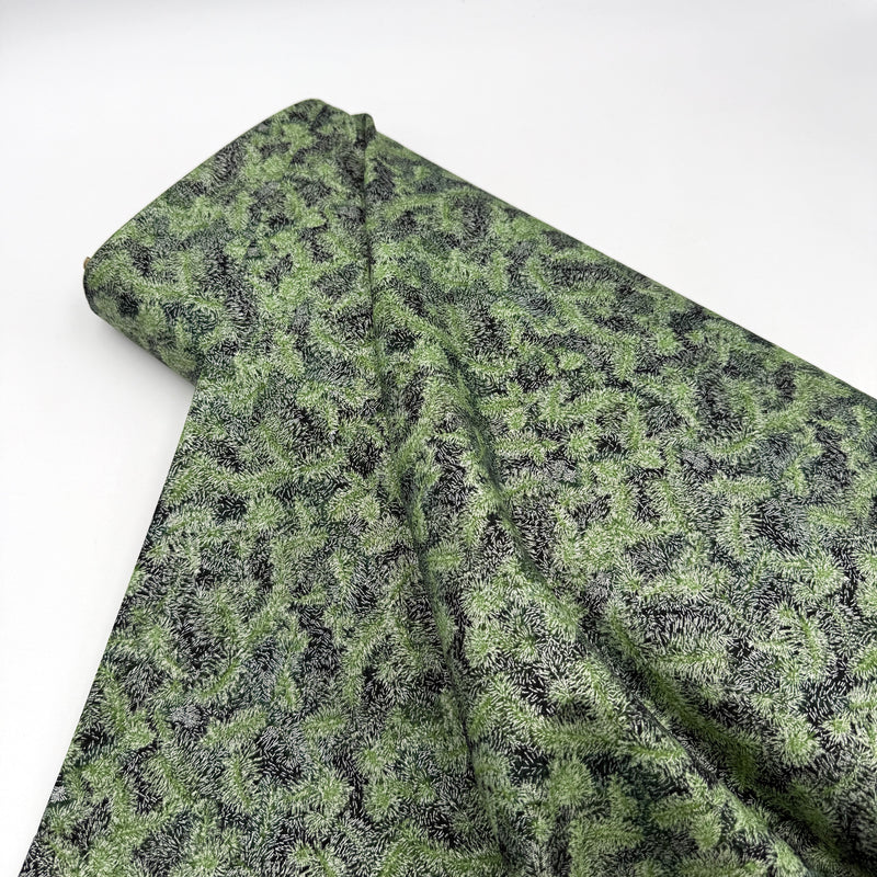 Pine Bough Black | Holiday Flourish | Quilting Cotton