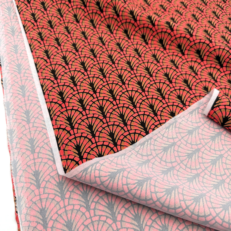 Coral Fans | Lined Rayon