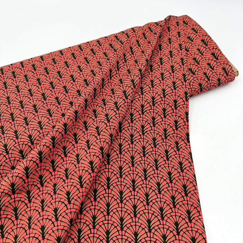 Coral Fans | Lined Rayon