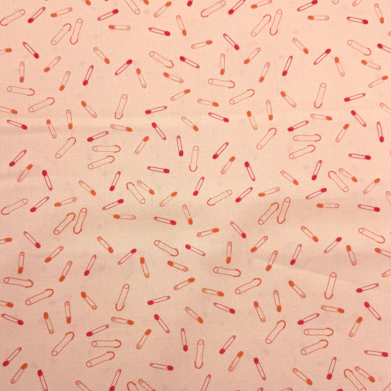 Pins Peach  | Sew Wonderful | Quilting Cotton