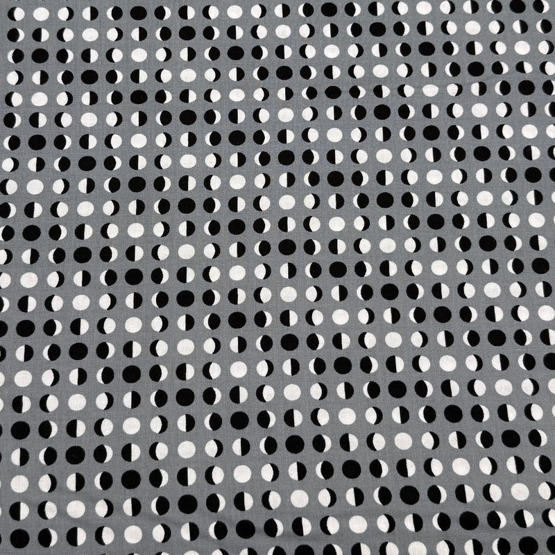 Moon Phase Gray | Midnight Magic 2 | Quilting Cotton