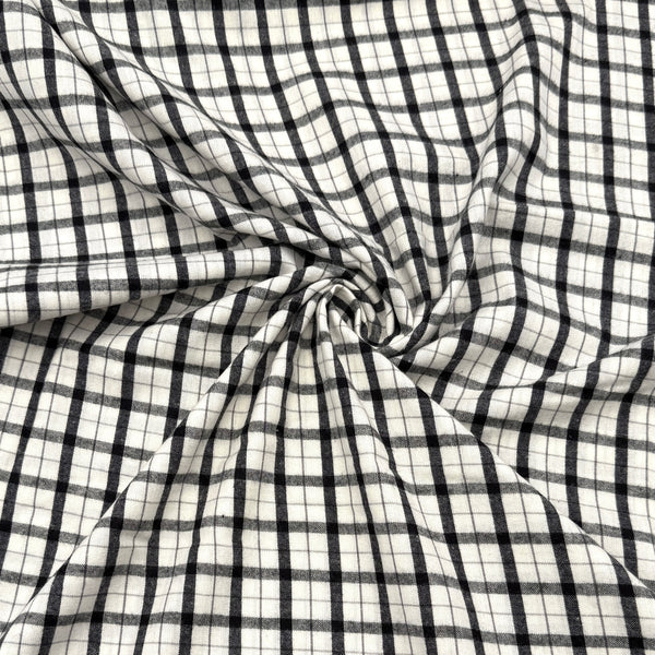 Inky Plaid | Brushed Homespun