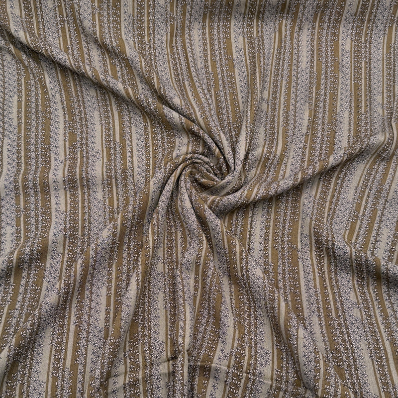 Moss Ditsy Stripe | Sunset Studio | Crinkle Rayon