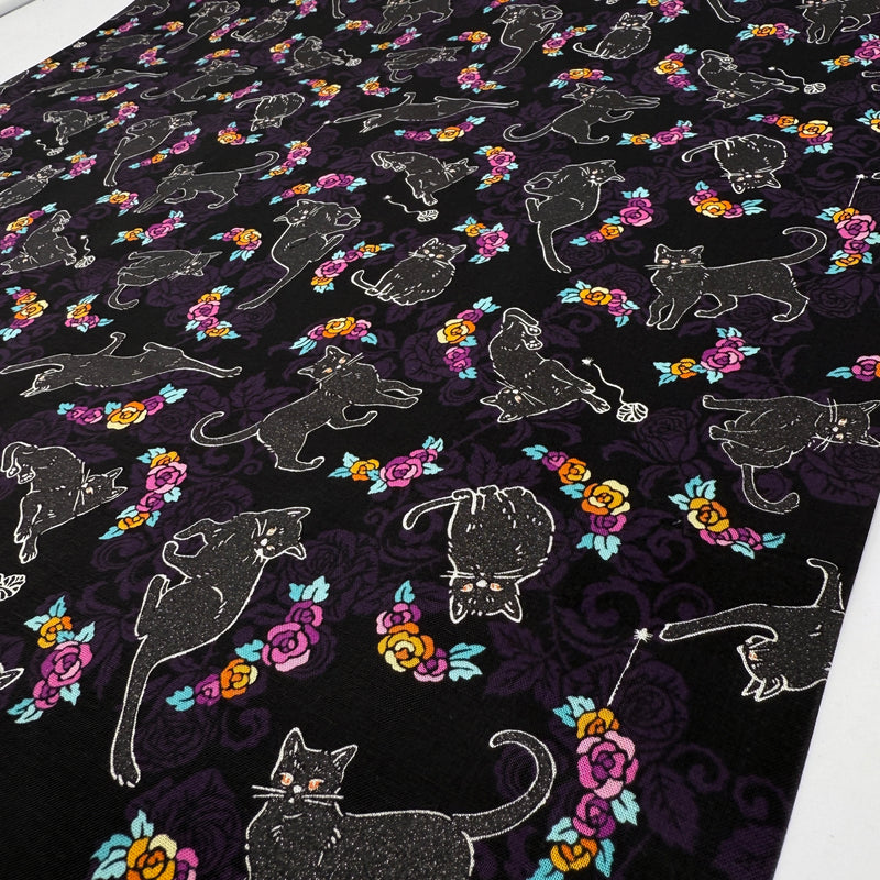 Black Cat Night | Totally Twilight | Quilting Cotton