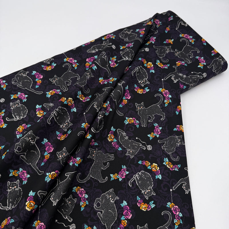 Black Cat Night | Totally Twilight | Quilting Cotton