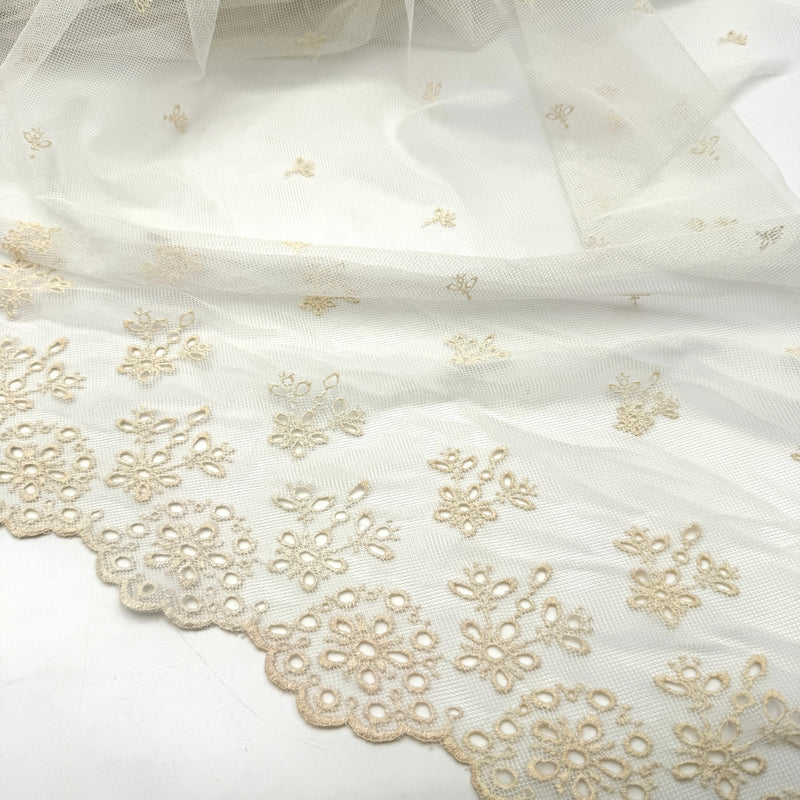 Eyelet | Embroidered Mesh