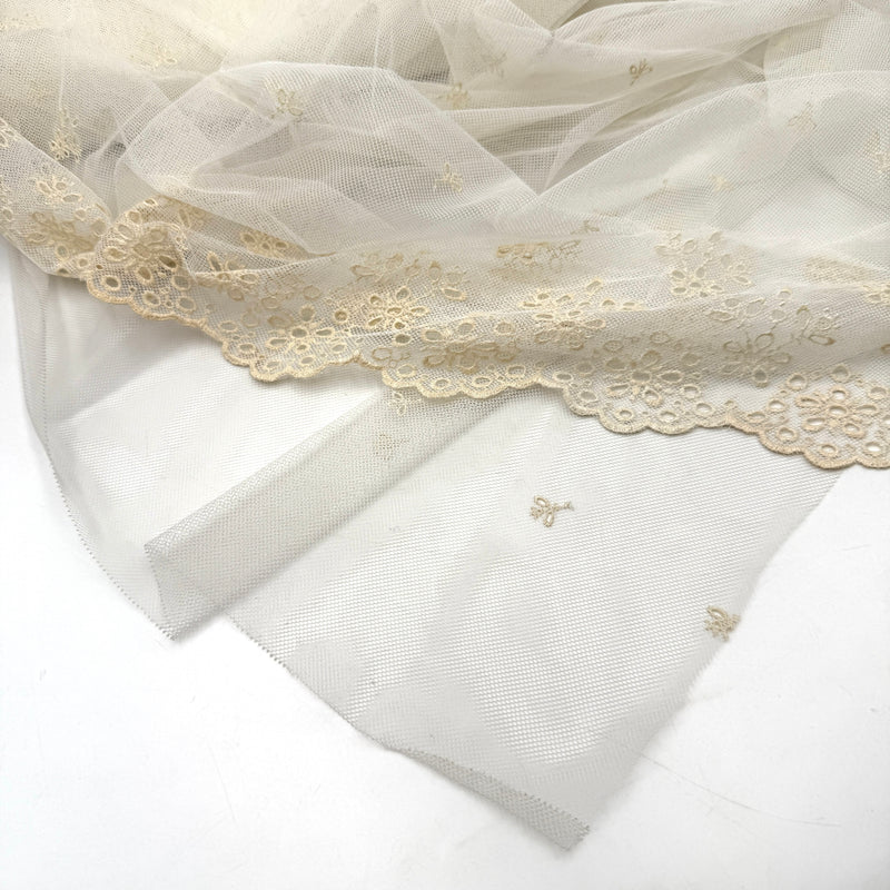 Eyelet | Embroidered Mesh
