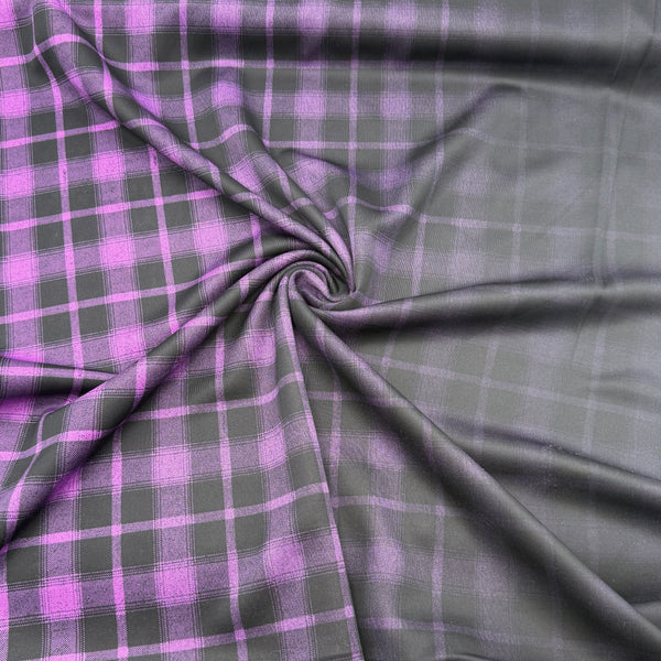 Ombre Plaid | Scuba Knit