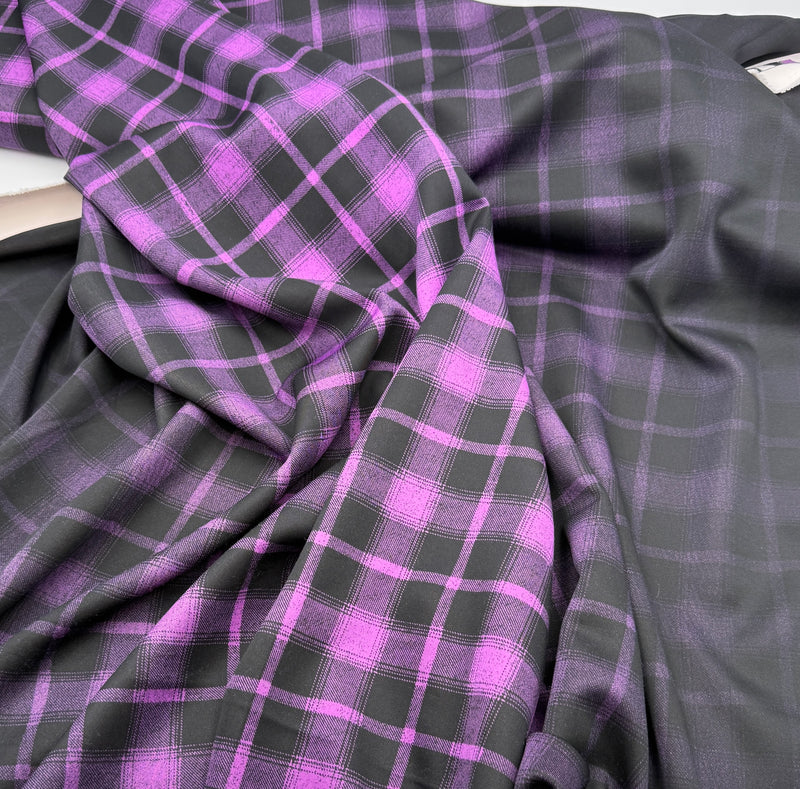 Ombre Plaid | Scuba Knit