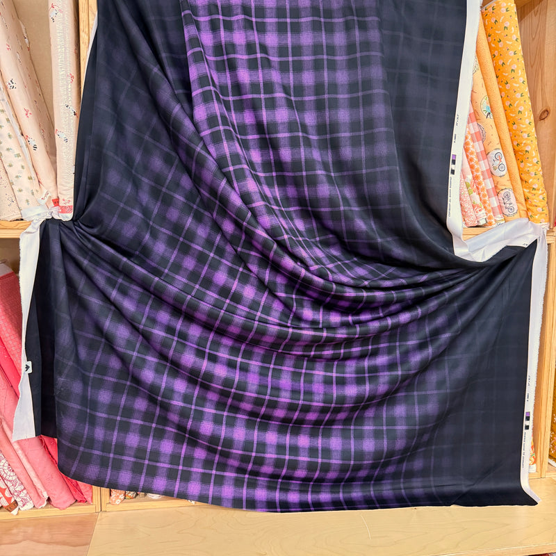 Ombre Plaid | Scuba Knit