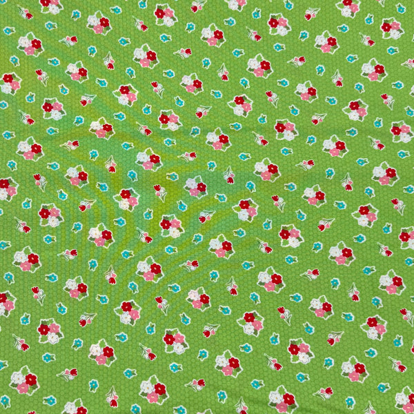 Poppy Bouquet Grass | Love Lily | Quilting Cotton