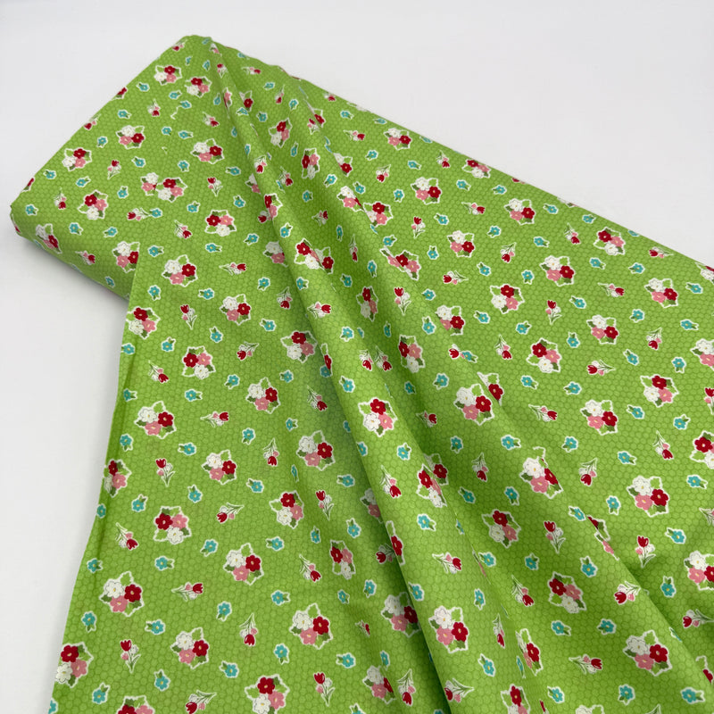 Poppy Bouquet Grass | Love Lily | Quilting Cotton
