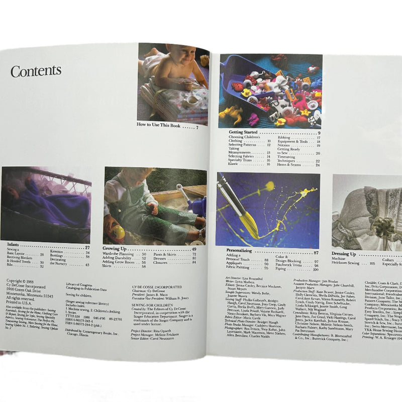 Singer - Sewing For Children | Book