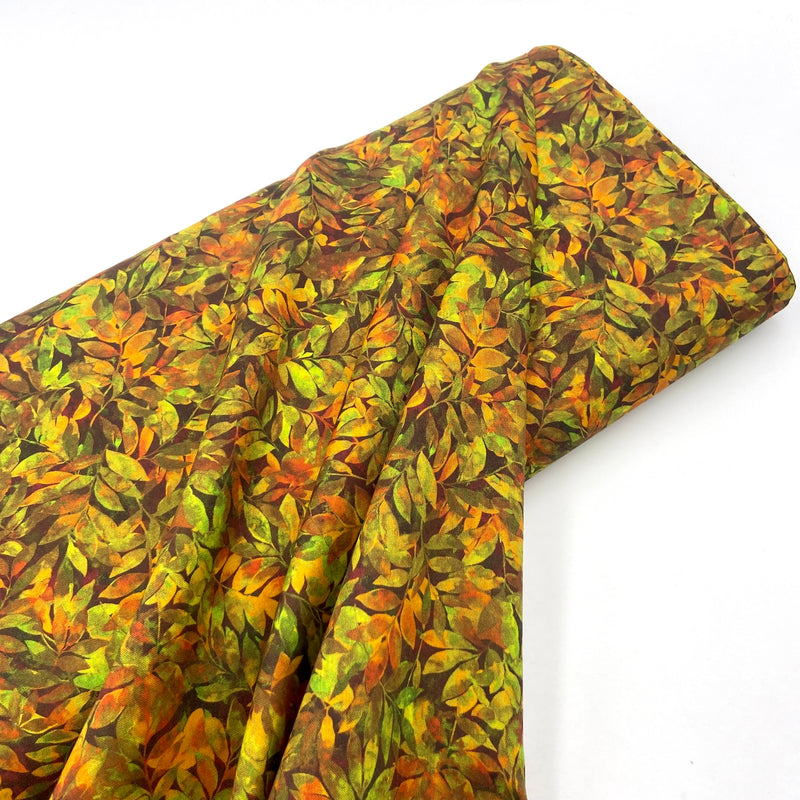 Leaf Tonal Autumn | Nature's Palette | Quilting Cotton