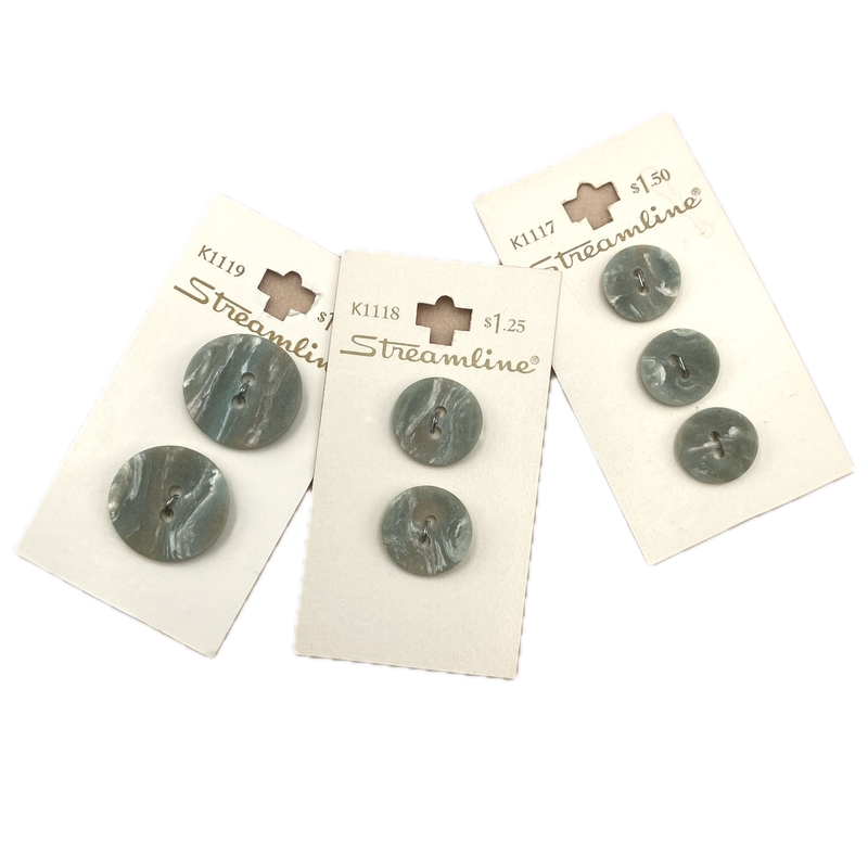 5/8", 11/16" or 7/8" Tidepool | Plastic Buttons | Choose Your Size