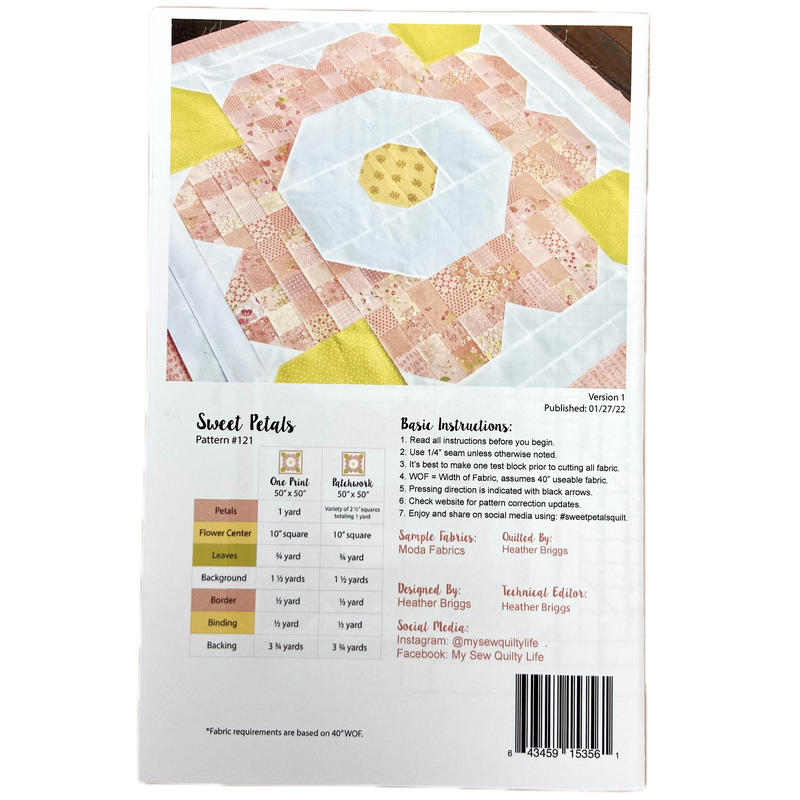 Sweet Petals | My Sew Quilty Life | Quilt Pattern