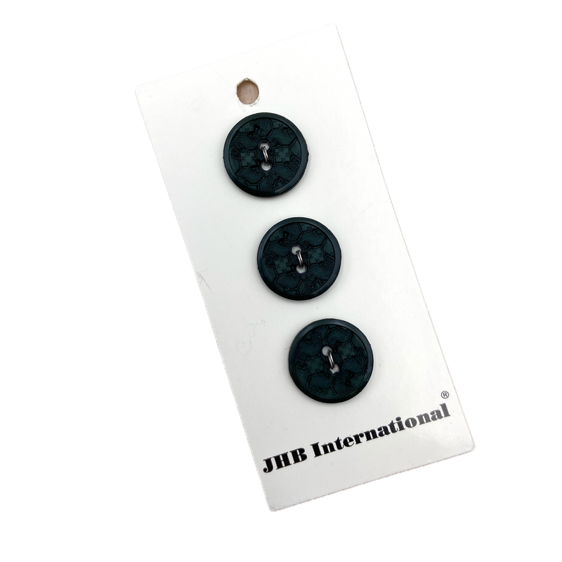 3/4" Green Tilework | Plastic Buttons
