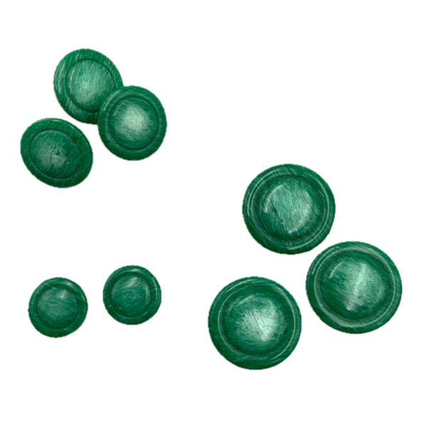 3/8", 1/2" or 5/8" Jolly Green | Plastic Buttons | Choose Your Size