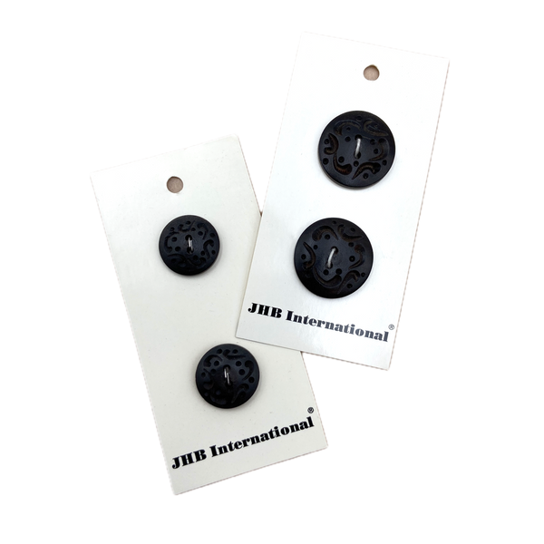 3/4" or 7/8" Carved | Wood Buttons | Choose Your Size