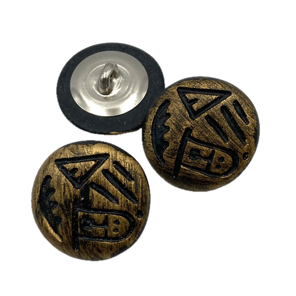 3/4" Bronze Glyphs | Plastic Buttons