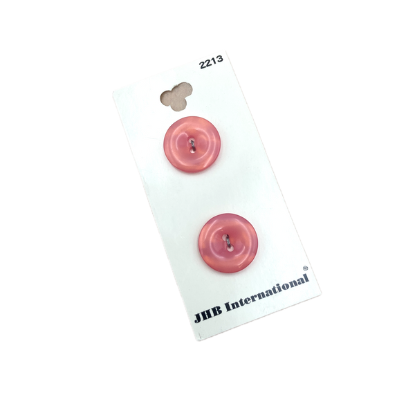3/4" Pink Shine | Plastic Buttons
