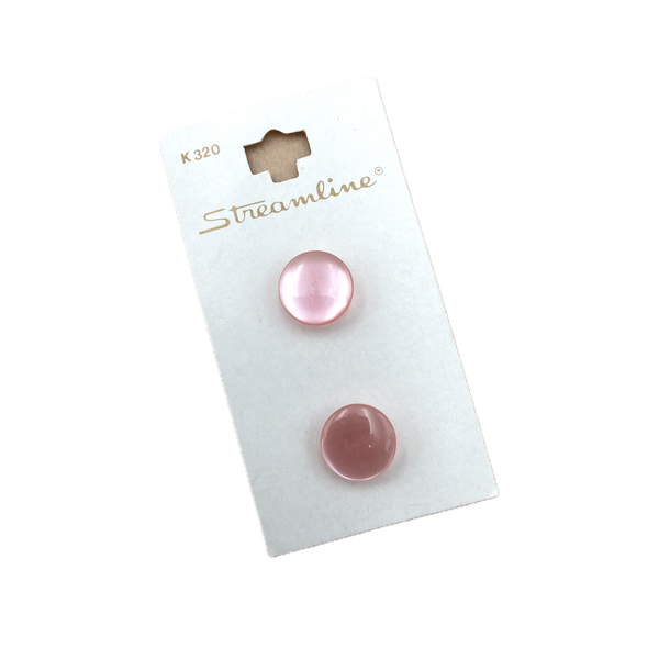 1/2" Carnation | Plastic Buttons