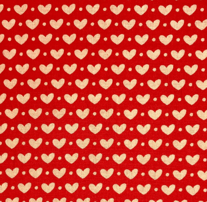 Hearts Coral | Sincerely Yours | Quilting Cotton