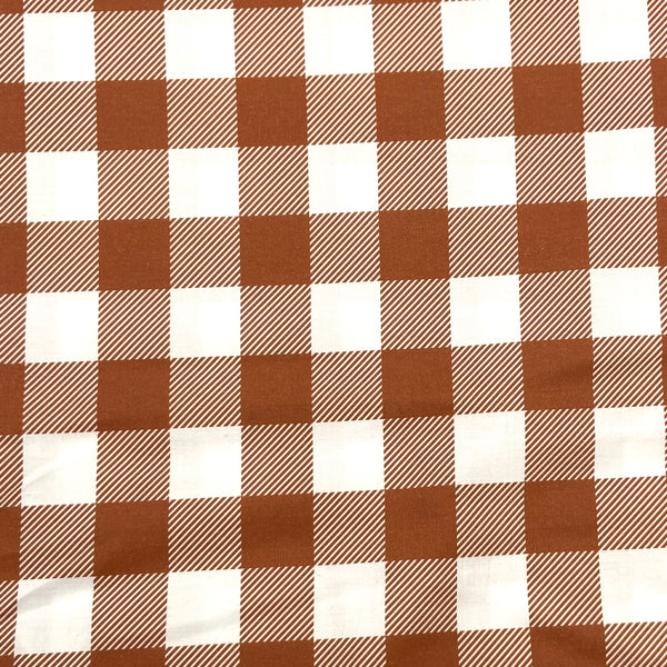 Rust | Buffalo Check | Quilting Cotton