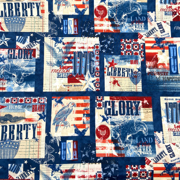 Signs | Land of Liberty | Quilting Cotton