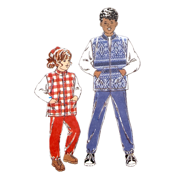 Kwik Sew 2459  | Kids Pants and Vest | Size 8-14