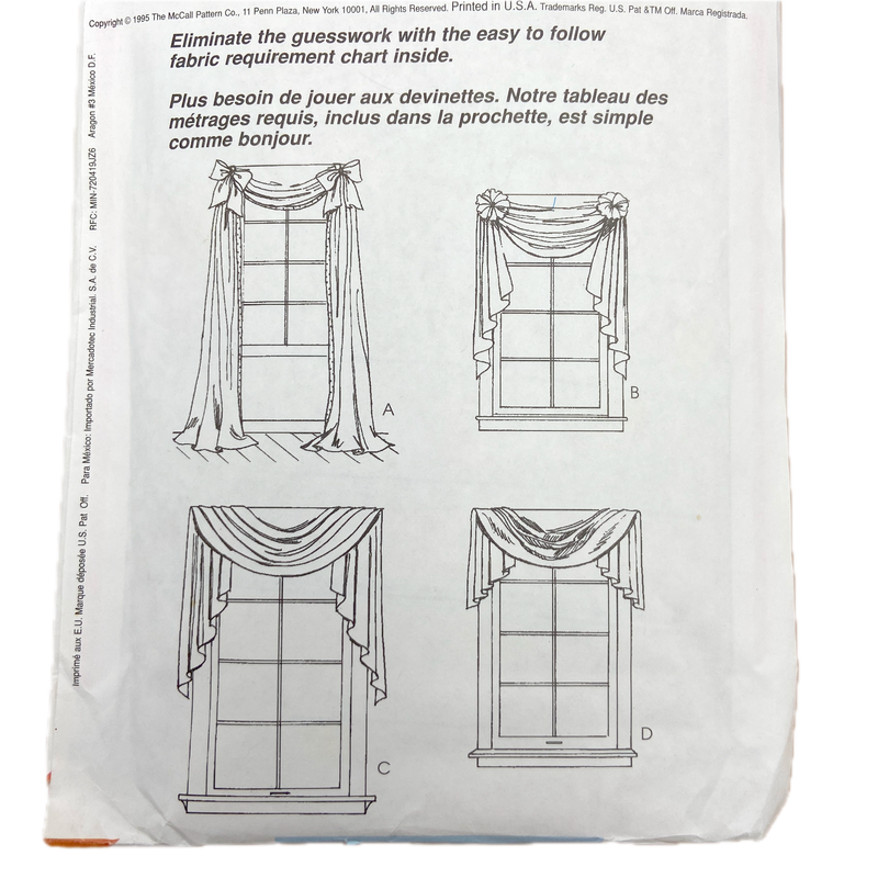McCall's 8078 | Window Drapes and Swags
