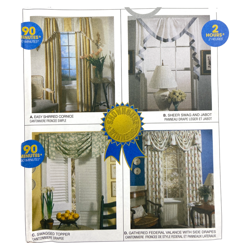 McCall's 8772 | Window Drapes and Swags