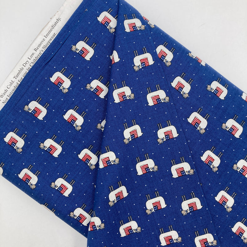 Patriotic Sheep Navy | Prairie Days | Quilting Cotton
