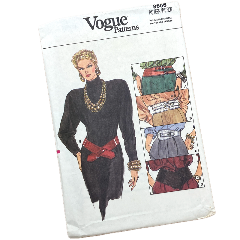 Vogue 9666 | Adult Belts | Size XS-L