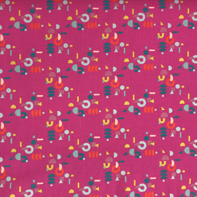 Puzzling, Berry | Adorn | Quilting Cotton