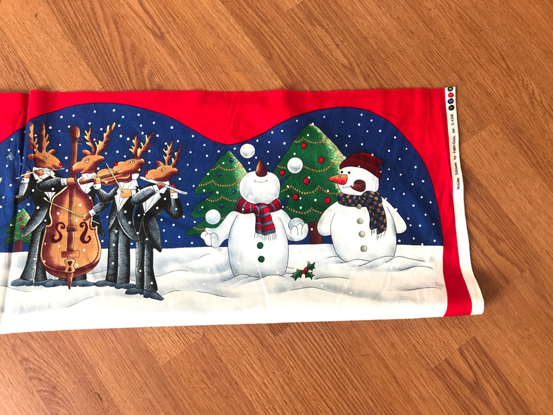 Santa Orchestra Pillow Panel