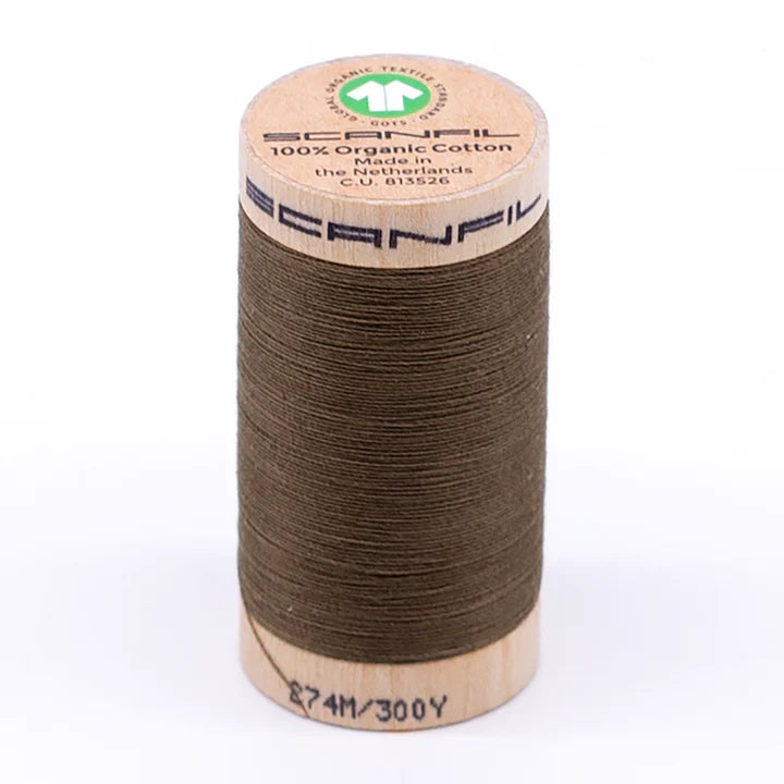 Scanfil Organic Cotton Thread Lead Gray