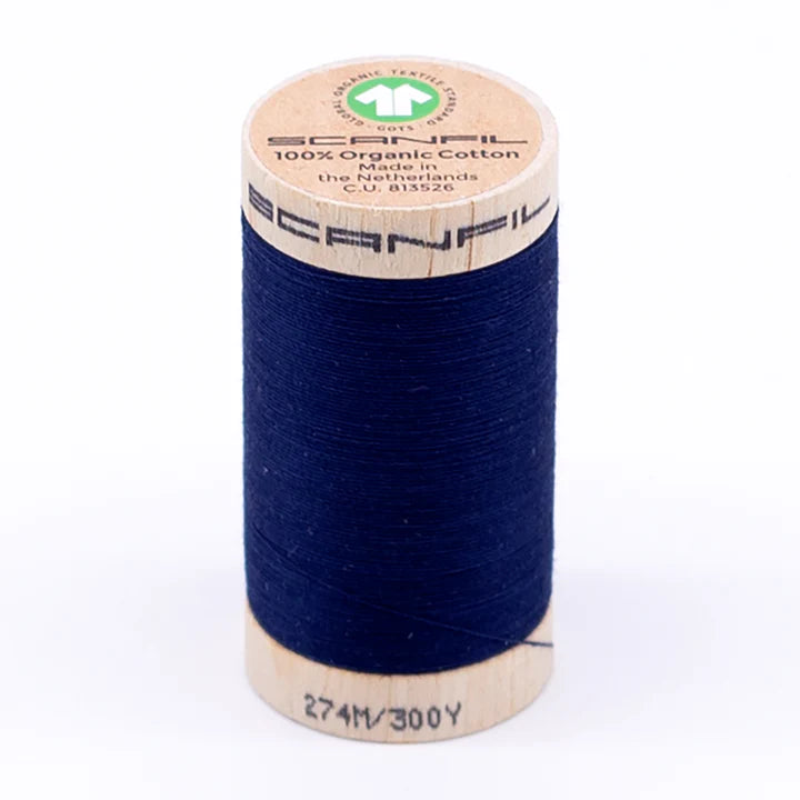 Scanfil Organic Cotton Thread Bellwether Blue