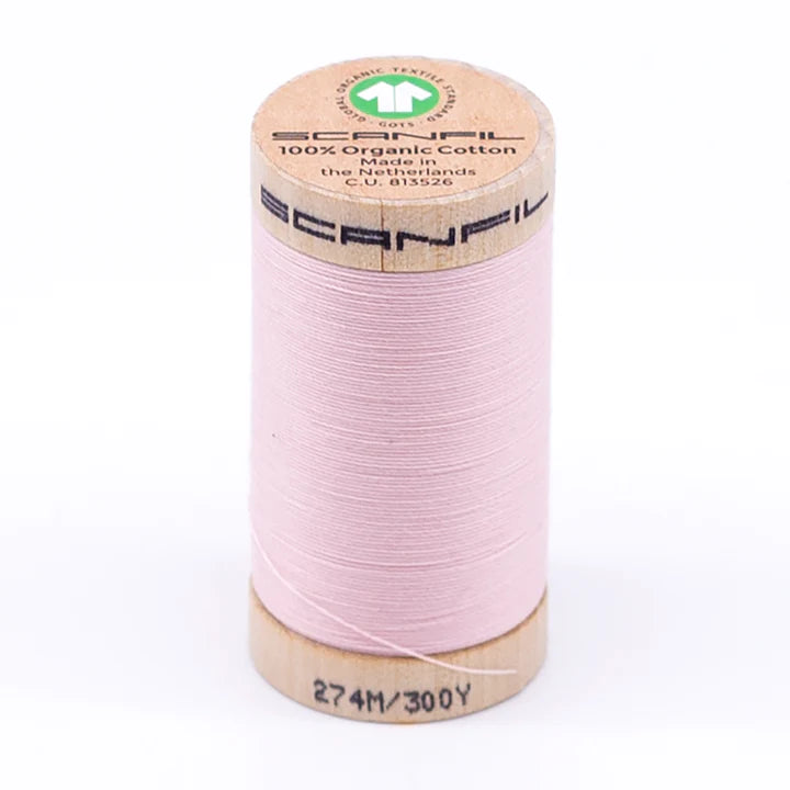 Scanfil Organic Cotton Thread Crystal Pink