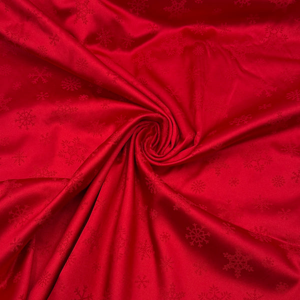 Snowflake | Flannel Backed Satin