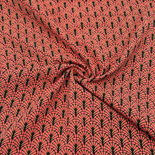 Coral Fans | Lined Rayon