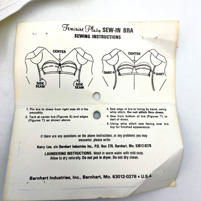 Feminine Plus Sew-In Bra | Choose Your Size