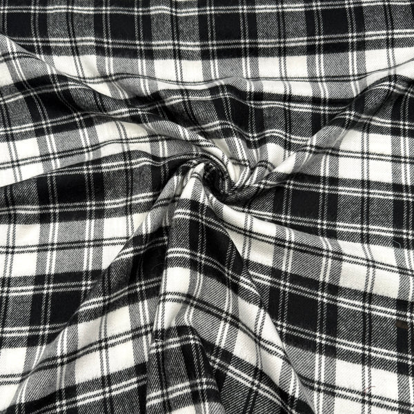 Monochrome Plaid | Brushed Woven | As Is, see listing details