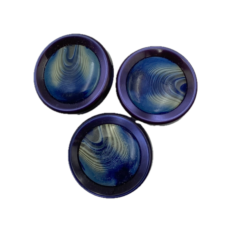3/4" or 1" Jewel Swirl | Plastic Buttons | Choose Your Favorite
