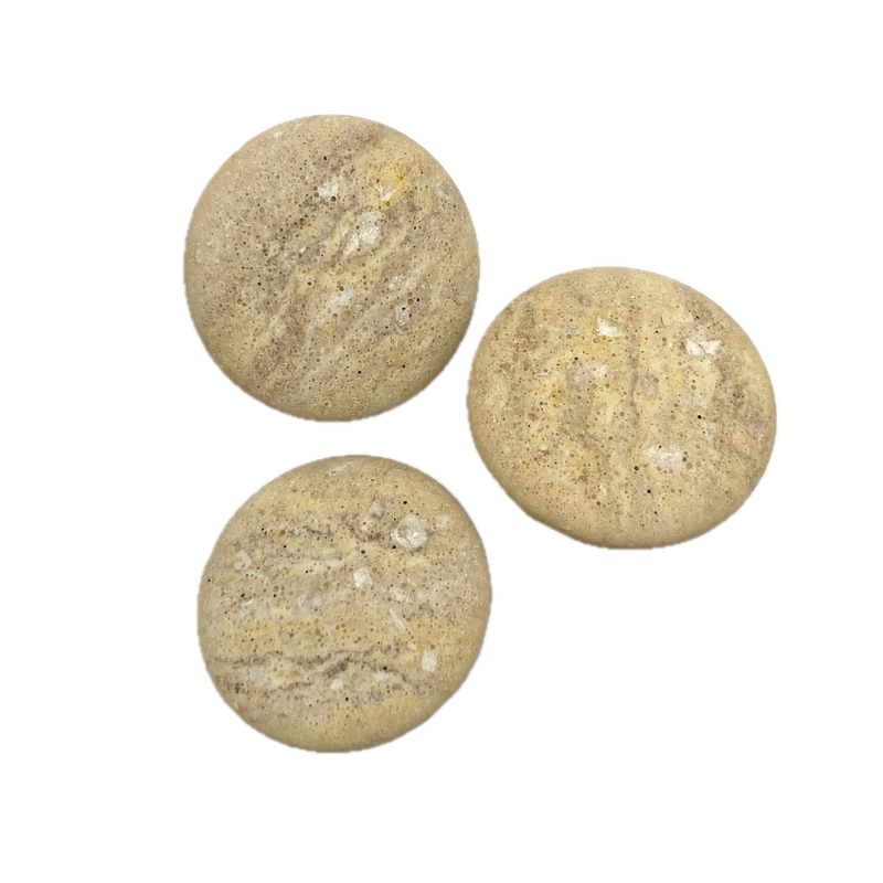 1" Limestone | Plastic Buttons